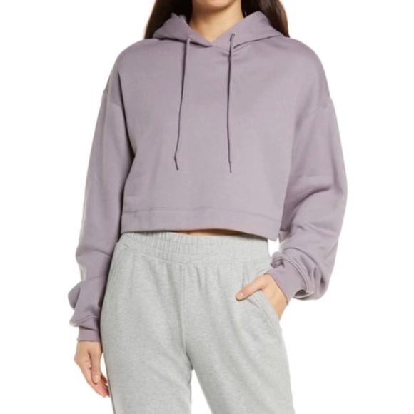 ALO Yoga | Tops | Alo Yoga Bae Cropped Sweatshirt Size Small In Lavender  Smoke | Poshmark